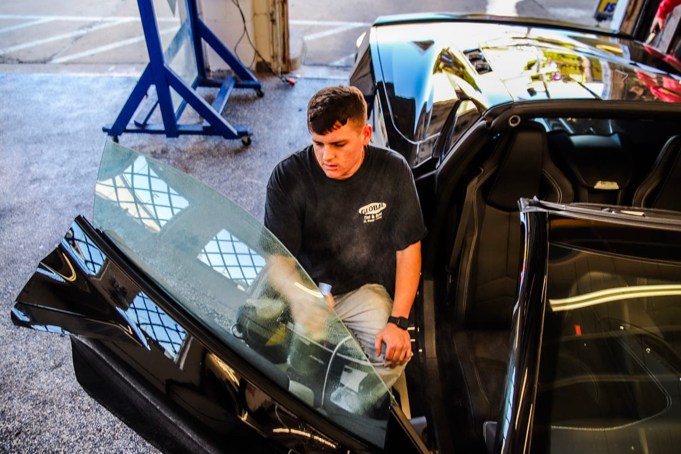 Windshield film installation