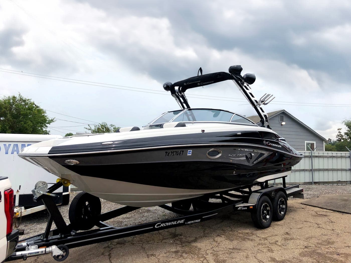 Wake boat ready for tint