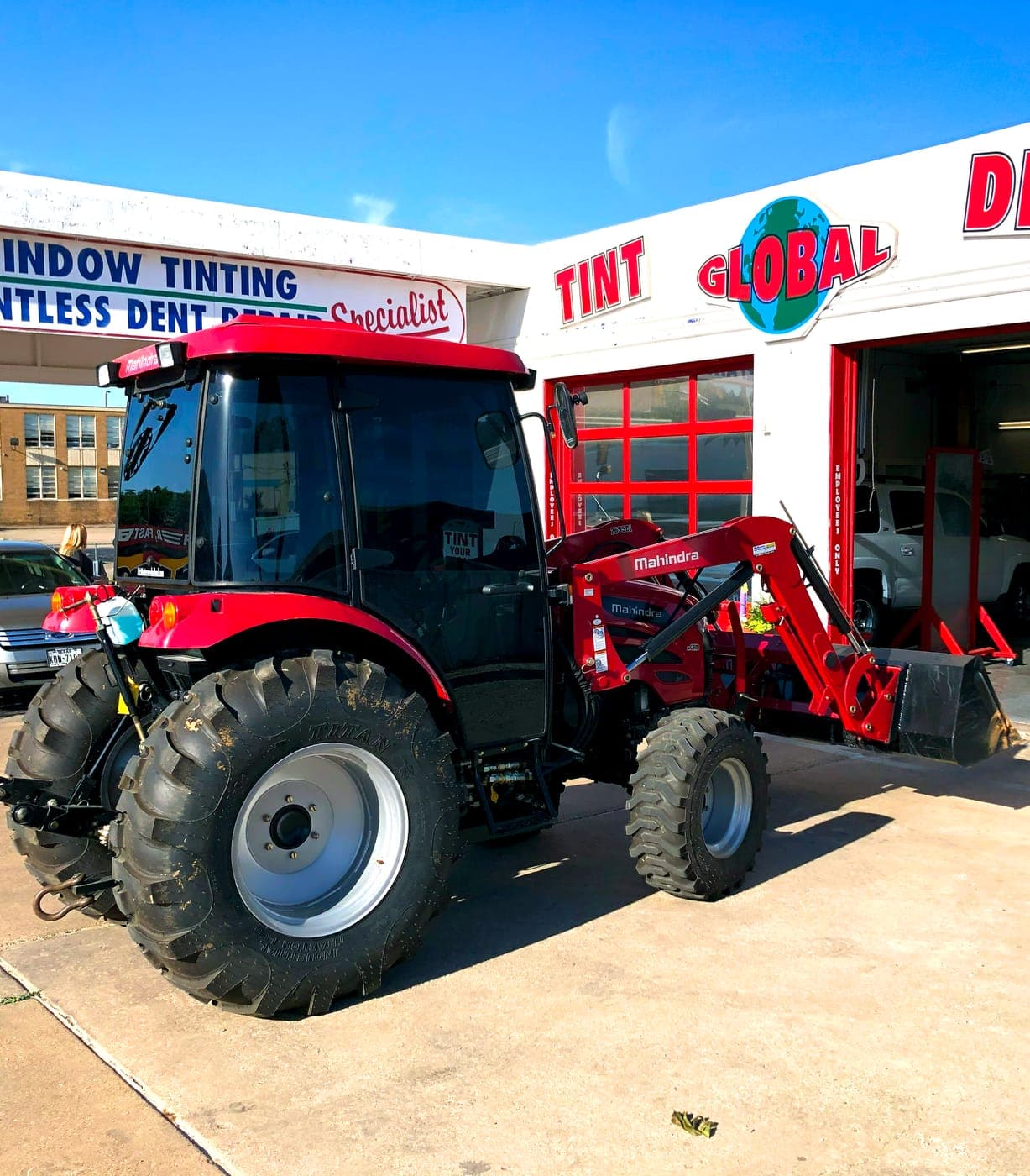 Tractor cab tinted at Global